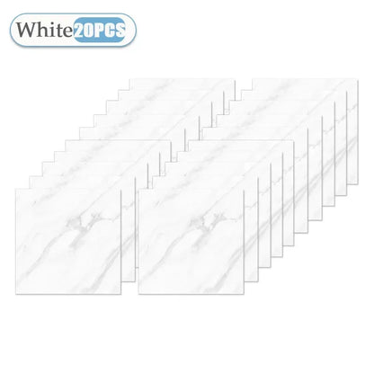 10/20/40PCS 30x30cm Self Adhesive Wallpaper Waterproof Tile Stickers FloorSticker for Kitchen Bathroom Ins Style Home Decor
