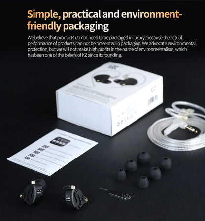 KZ ZS12 PRO X Metal Earphones 1DD+5BA Hybrid HIFI Bass In Ear Monitor Headphones Music Sport Noise Cancelling Headset New Arrive