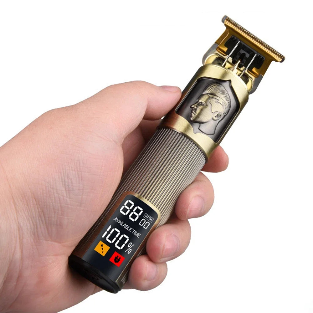 Vintage Hair Clipper USB Charging Hair Cutting Machine Electric Hair Trimmer Portable Shaver Professional Barber Boyfriend Gift