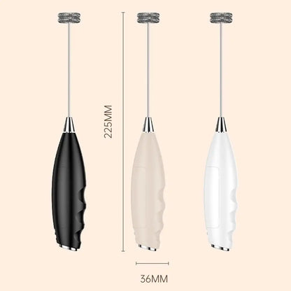 Wireless Electric Milk Frother Battery-Powered Handheld Foamer Coffee Cream Soup Peanut Butter Egg Whisking Baking Accessories
