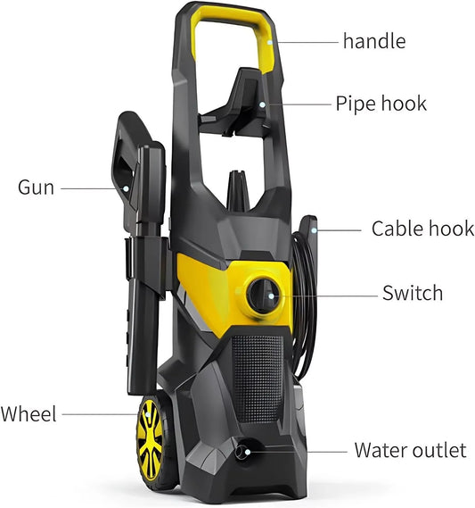 Powerful Electric Pressure Washer Water High Power Jet Wash Patio Garden Car