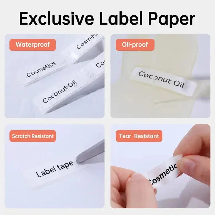 Niimbot D11/D101/D110 Mini Portable Printer White Tape Sticker Papers Waterproof  Anti-Oil No Glue Thermal Label Printer New
