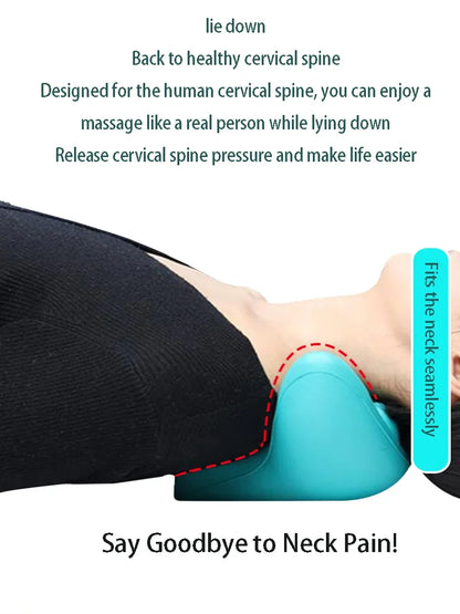 Neck Shoulder Stretcher Relaxer Cervical Chiropractic Traction Device Massage Pillow for Pain Relief Cervical Spine Alignment