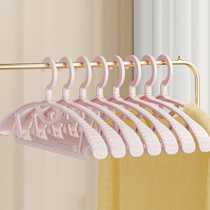 Thiened Wide Oulder Clothes Hanger Home Anti-Slip Hanging Clothes Hanger Large Size Plastic Rotatable Clothes Hangers Organizer