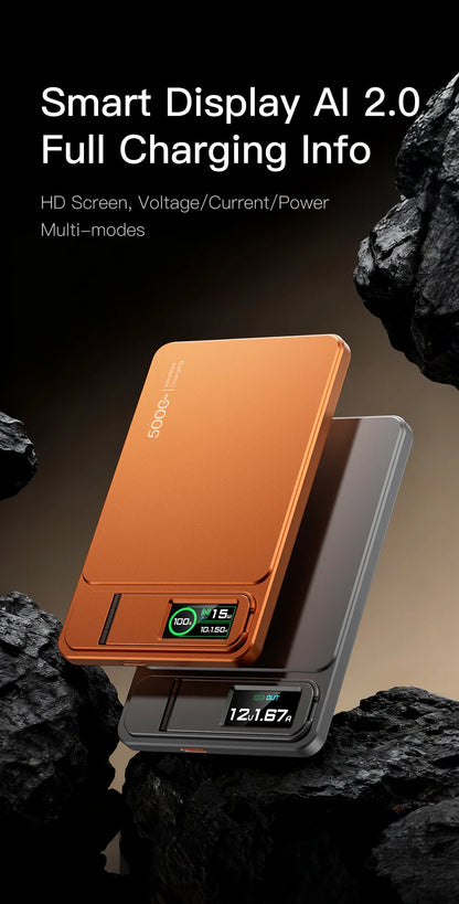 CCC 10000mAh Slim Original Power Bank For MagSafe,Magnetic Wireless 20W Fast Charging Portable Battery For iPhone 12-17 iWatch