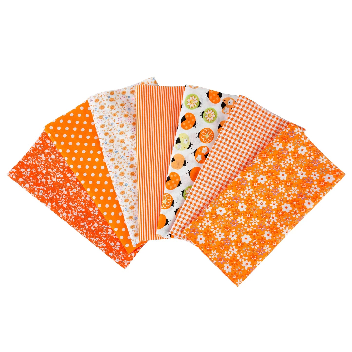 7PCS 25 x 25cm/50 x 50cm Squares Cotton Craft Fabric Cloths for DIY Bundle Patchwork Quilting Sewing Scrapbooking Artcraft