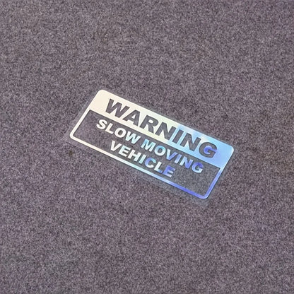 Warning slow driving car sticker PVC cool car sticker exterior decoration accessories warning car decal modeling