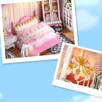 DIY Wooden Doll Houses Mini Assembly Handmade Small House Creative Scene Decoration DollHouse For Toys Birthday Gifts