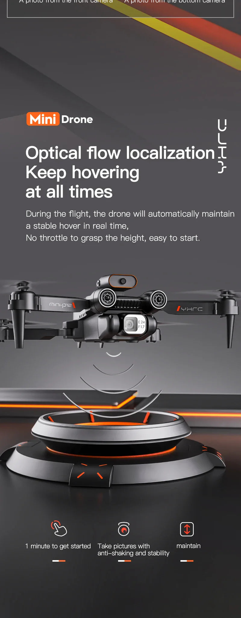 8K Dual Camera Obstacle Avoidance Drone Aerial Photography Laser Obstacle Avoidance Option Flow Helicopter Gift Toy Kid RC Drone