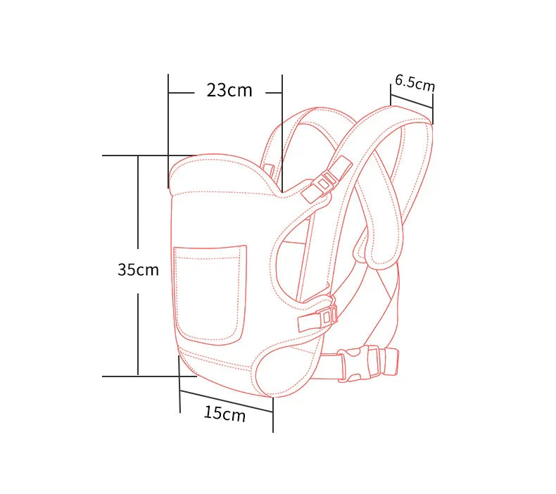 Baby Going Out Safety Carrier Sling Multifunctional Shoulder Baby Carrier Four Methods Front and Back Versatile for All Seasons