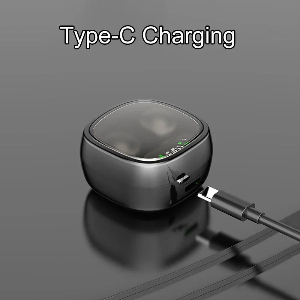 Mini Invisible Earphones Bluetooth 5.3 Headphones HiFi Stereo Wireless Headsets Noise Reduction Earbuds for Xiaomi Huawei