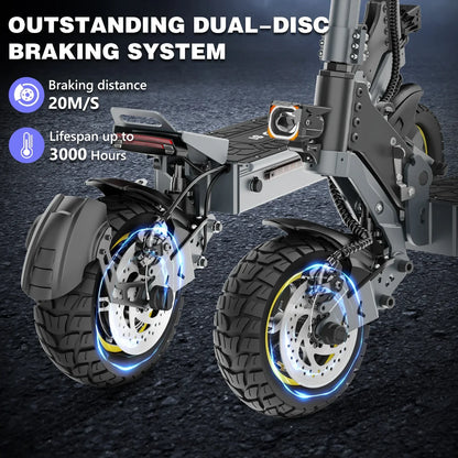 iENYRID iE-S1 Adult Electric Scooter Foldable 48V 15Ah 250W Off-Road Tire E-Mountain Scooter for Sports Entertainment Cycling