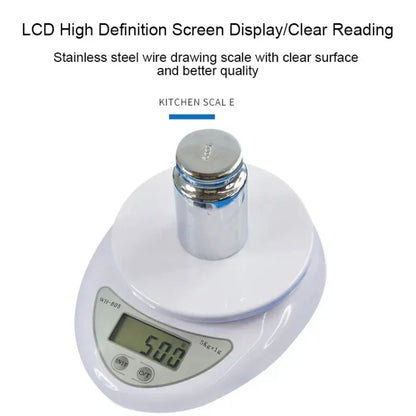 5KG/1G Mini Portable Electronic Digital Kitchen Scale Food Scale Balance weighing LCD Display Measuring Kitchen Accessories Tool