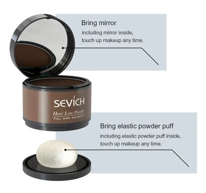 Sevich Beard Filler Powder – Waterproof Shadow & Root Cover-Up for Men