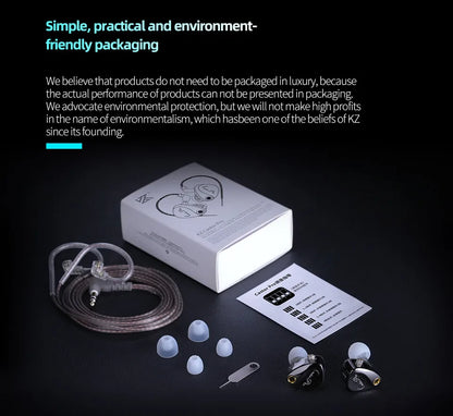 KZ Castor PRO 2DD Dynamic in Ear Earphones High-end Tunable Earphones Stets A New Benchmark for Hfi Sound Quality Bass Headsets