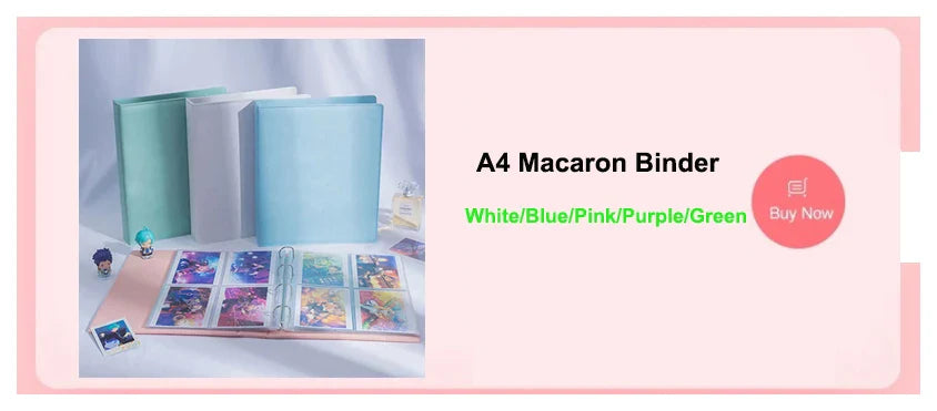 A4 Binder Photocards Holder Kpop Photo Card Page 2/3/4/9/10 Pocket Sleeves PVC Free Photo Album Refills 4x6 10x15 Pocket Sleeves