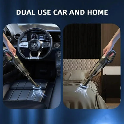 120W Portable Car Vacuum Cleaner USB Charging Handheld Cordless Vacuum Cleaner Powerful Suction for Auto/Home/Office/Pet Hair