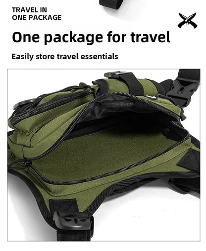 Outdoor Tactical Vest Multi-Functional Waterproof Wear-resistant Vest Backpack Men's Tactical Chest Bag for Hunting