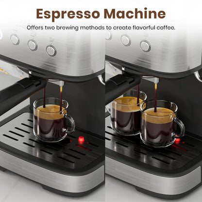 SUPERLEX Semi Automatic Italian Coffee Machine 1100W Pressure High-pressure Extraction and Milk Froth Two in One Coffee Machine