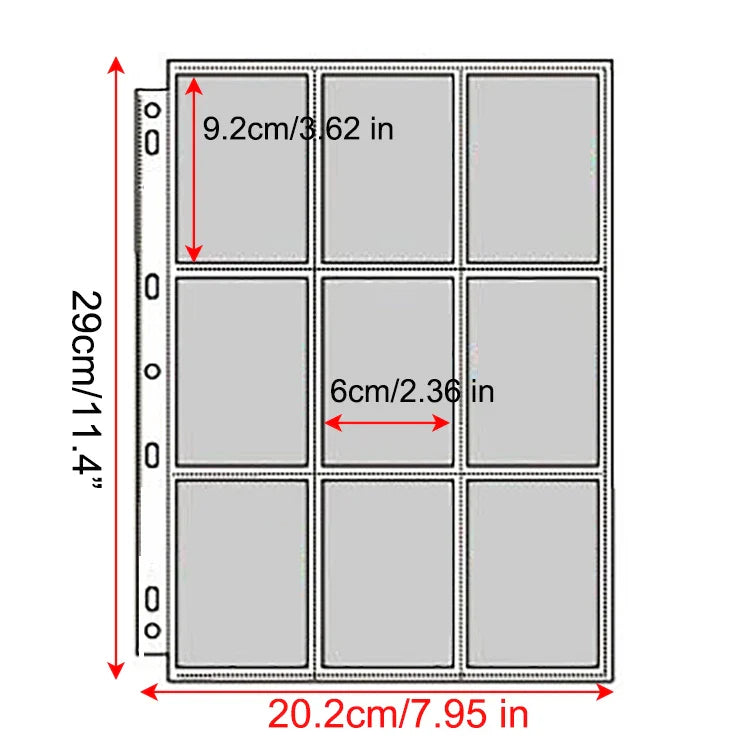 A4 Binder Photocards Holder Kpop Photo Card Page 2/3/4/9/10 Pocket Sleeves PVC Free Photo Album Refills 4x6 10x15 Pocket Sleeves