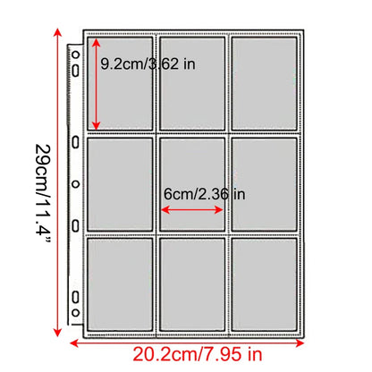 A4 Binder Photocards Holder Kpop Photo Card Page 2/3/4/9/10 Pocket Sleeves PVC Free Photo Album Refills 4x6 10x15 Pocket Sleeves