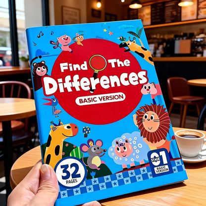 Hidden Differences Activity Book, Featuring 32 Interactive Observation Games and Memory Exercises |   Attention and Concentration Training |   Visual Perception Skills, Focused Attention Games with Numbered Pages |   Find the