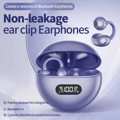 New Sport Earclip Wireless Headphone Bluetooth Earphone audífonos bluetooth inalámbrico Gaming LED Display for xiaomi huawei