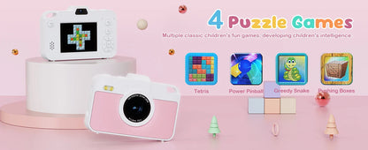 16X 48MP Kids Photography Camera Front Rear Dual Lens Boys Girls Digital Video Recorder Selfie Beginner Camera For Children