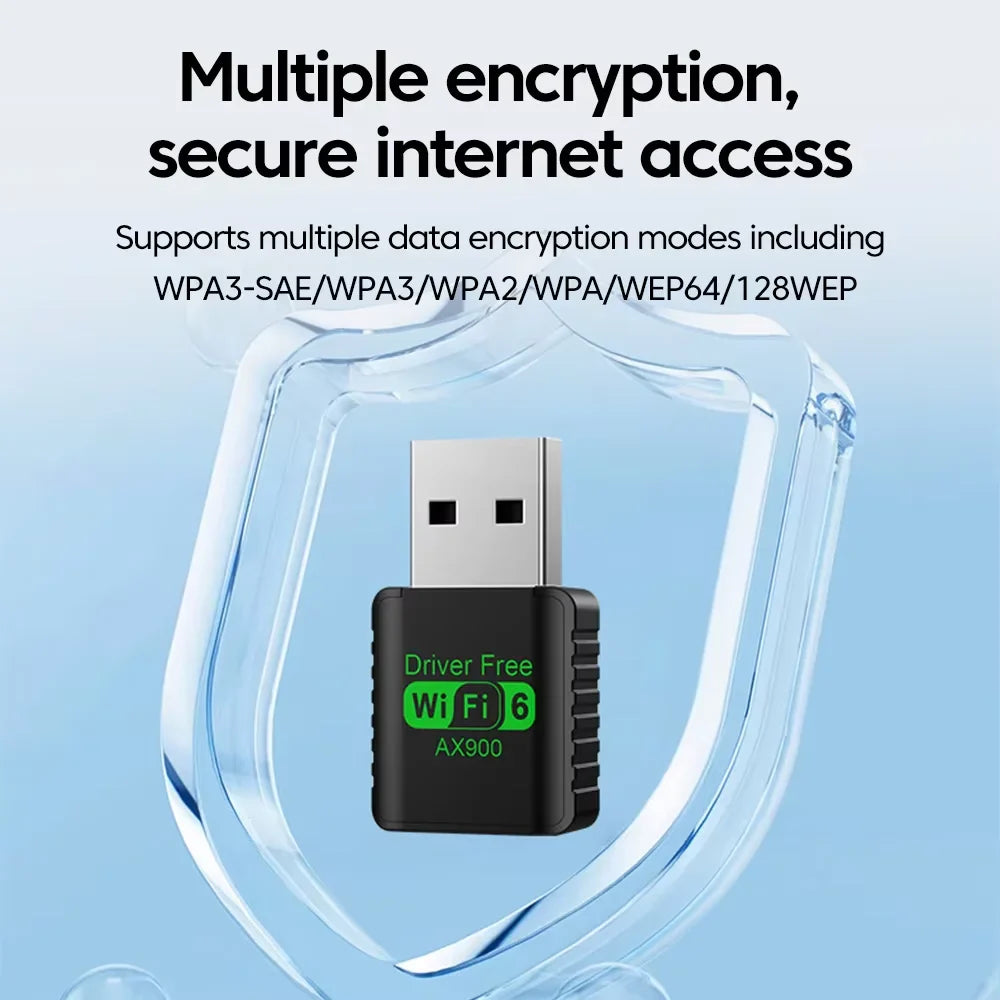 900Mbps USB WiFi Bluetooth 5.4 Adapter 2in1 Dongle Dual Band 2.4G 5GHz USB WiFi 6 Network Wireless Wlan Receiver DRIVER FREE