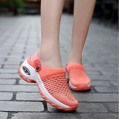 Women Shoes Increase Cushion Sandals Platform Sandal for Women Breathable Mesh Outdoor Walking Slippers Sandals Size 35-43