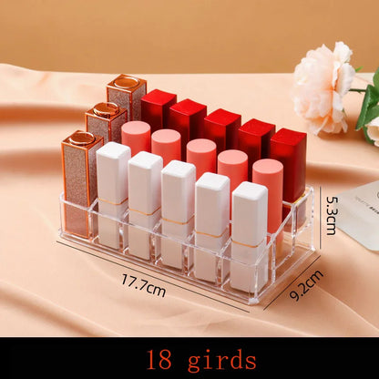 Transparent lipstick Cosmetic Makeup Acrylic Makeup Brush Tool Storage Box Case Make-up Brush Holder Table Organizer Makeup Tool