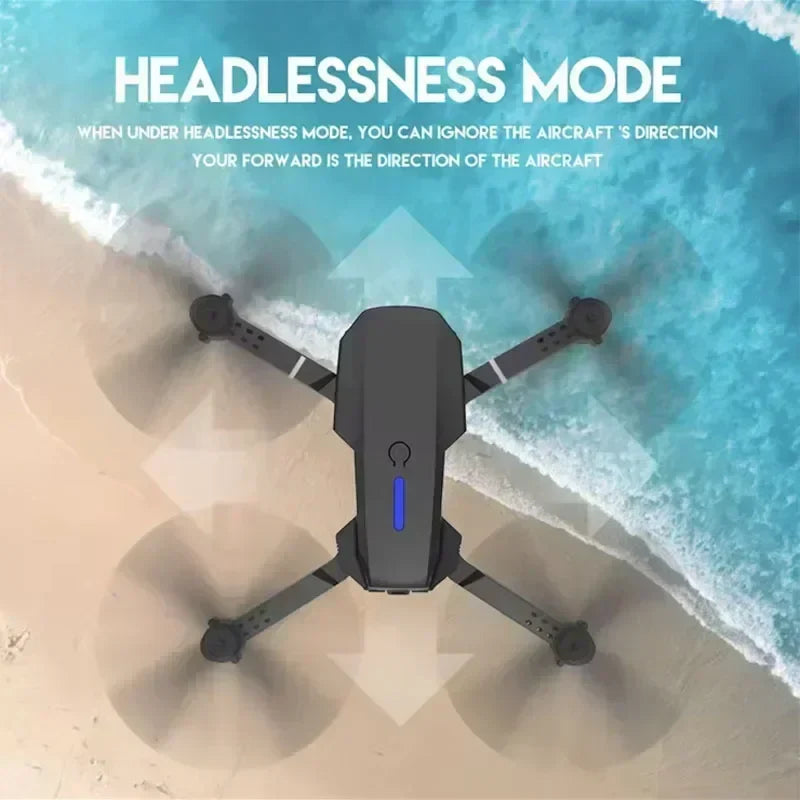 2026 New E88 Professional HD Dual Camera 4K RC Drone Wide Angle Camera Foldable Helicopter Quadcopter Aircraft Kid Gift Toys
