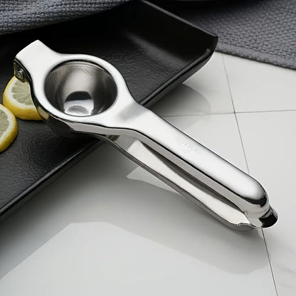 1pc Stainless Steel Lemon Juicer - Manual Efficient Juice Press, Easy to Use, for Home & Commercial Use, Fits Various Fruits