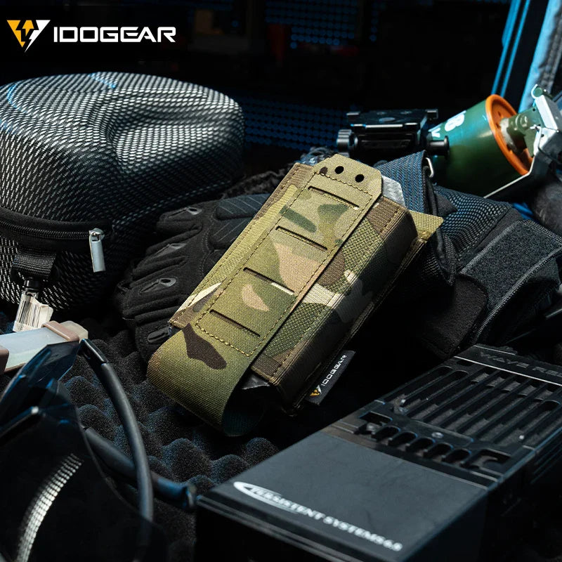 IDOGEAR Tactical Single LSR 556 Mag Pouch Mag Carrier MOLLE Pouch Laser Cut Tool Bags 35135