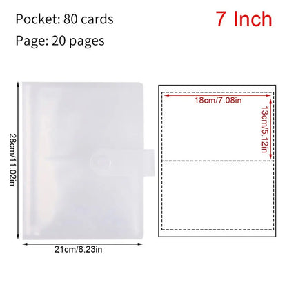 New Collect Book Photo Album 80/160 Slots PVC Picture Card Holder Transparent 3/4/5/6 Inch Photocard Holder Idol Star