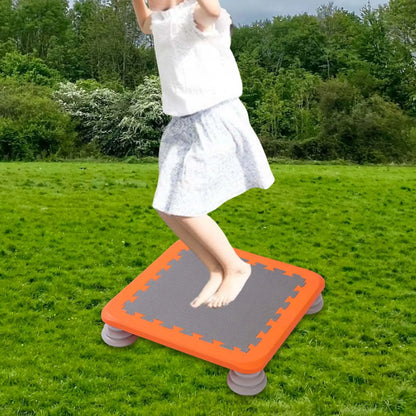 Portable Kids Trampoline Jump Fitness Toy Workout Small Rebounder Trampolines for Boys Girls Nursery Outdoor Kindergarten Indoor
