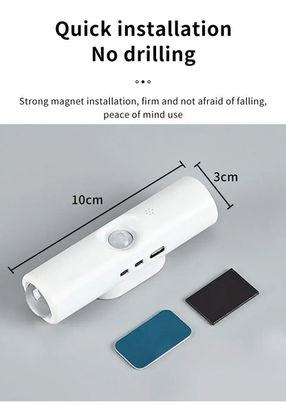 LED Night Light with Motion Sensor Wall Lamp Rechargeable RGB Gradient Ambient Night Lights Magnetic Sunset Lamp Room Decoration