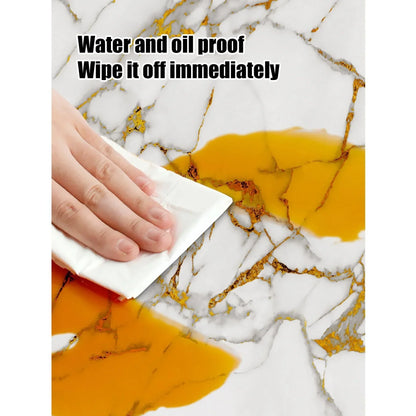 Waterproof Peel and Stick Marble Wall Tiles11.8x11.8 in Self Adhesive PVC Panels for Bathroom Kitchen and Living Room