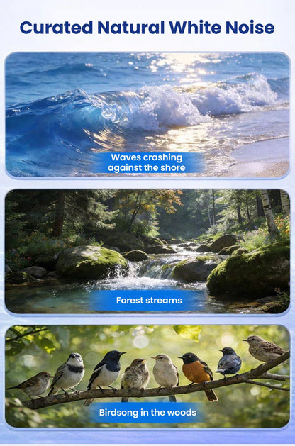 Mini Ultra Thin Bluetooth 5.4 Sleep Aid Speaker HiFi Stereo White Noise Multi-Functional under Pillow Home Sleep Timer Audio