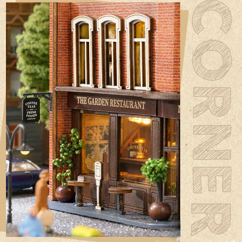 DIY Wooden Doll Houses Mini Assembly Handmade Small House Creative Scene Decoration DollHouse For Toys Birthday Gifts