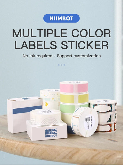 Niimbot D11/D101/D110 Mini Portable Printer White Tape Sticker Papers Waterproof  Anti-Oil No Glue Thermal Label Printer New