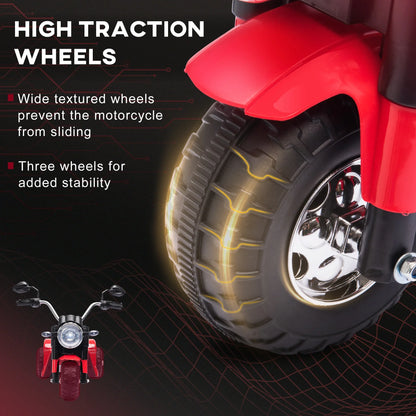 HOMCOM Kids 6V Electric Motorcycle Ride-On Toy Battery 18 - 36 Months