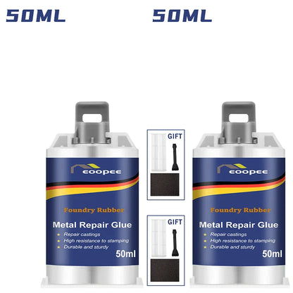 High-Strength Metal Repair Epoxy Adhesive Heat & Cold Resistant Welding Glue Leak Repair Tool Metal Repair Paste 15g/50ml/100ml