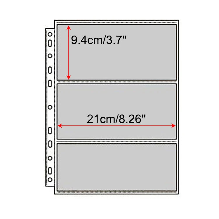 A4 Binder Photocards Holder Kpop Photo Card Page 2/3/4/9/10 Pocket Sleeves PVC Free Photo Album Refills 4x6 10x15 Pocket Sleeves