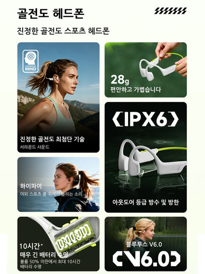 Genuine Lenovo S102 Bone Conduction Earphones Air Conduction Headphones BT V6.0 Wireless Sports HiFi Sound Waterproof Headsets