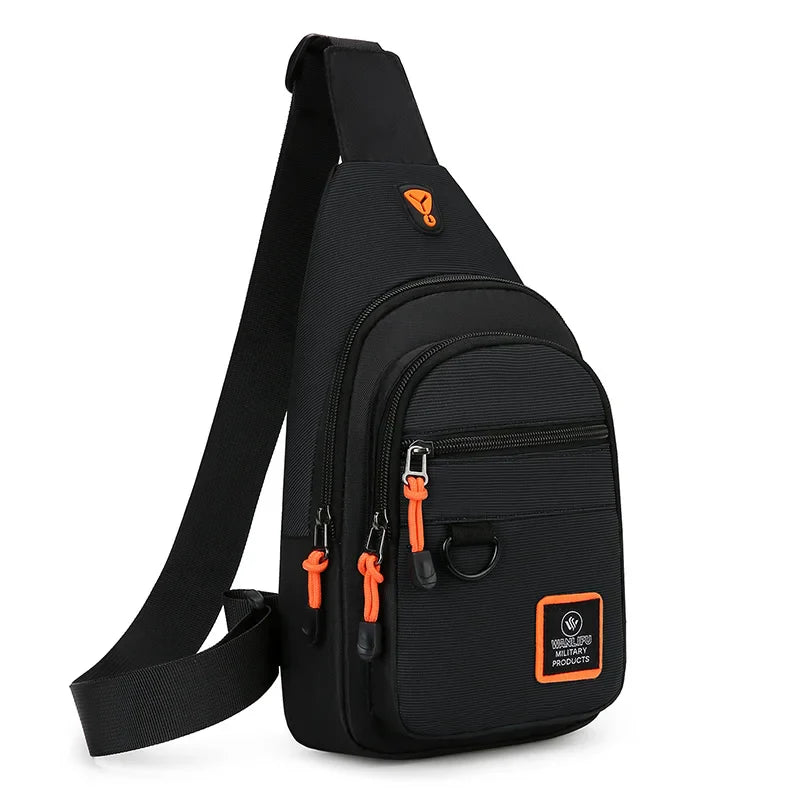 Men's leisure outdoor hiking bike shoulder bag, waterproof sports crossbody bag, travel backpack, men's chest bag, shoulder bag
