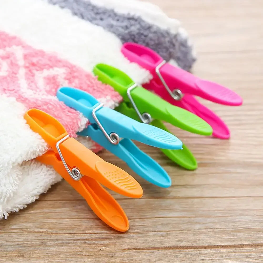 48/24Pcs Clothespins Hanging Pegs Clips Plastic Hangers Racks Laundry Clothes Pegs Clamps Towel Clips Home Storage Hooksks