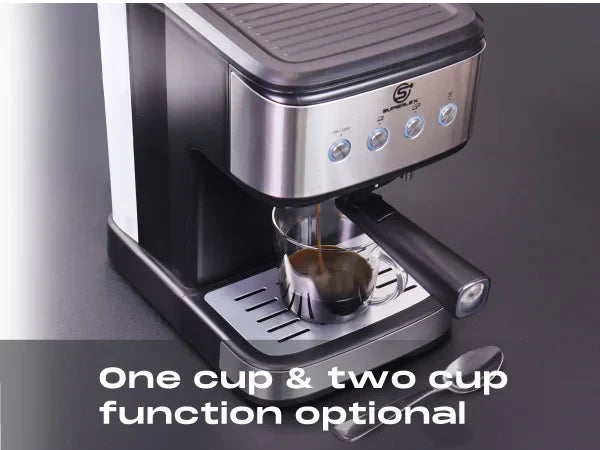 SUPERLEX Semi Automatic Italian Coffee Machine 1100W Pressure High-pressure Extraction and Milk Froth Two in One Coffee Machine