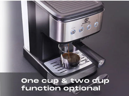 SUPERLEX Semi Automatic Italian Coffee Machine 1100W Pressure High-pressure Extraction and Milk Froth Two in One Coffee Machine