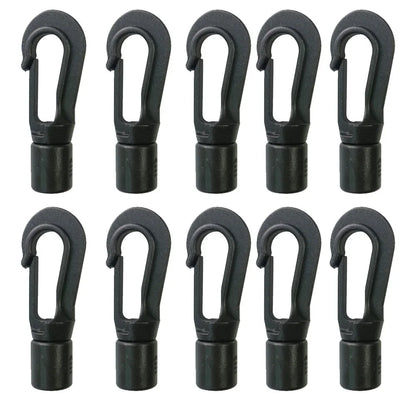 5MM 8MM 10PC 20PCS Bungee Shock cord Quick Connect hooks hanging Ends Clip for Kayak Canoe Boat Dinghy Rib DIY Elastic Cord rope